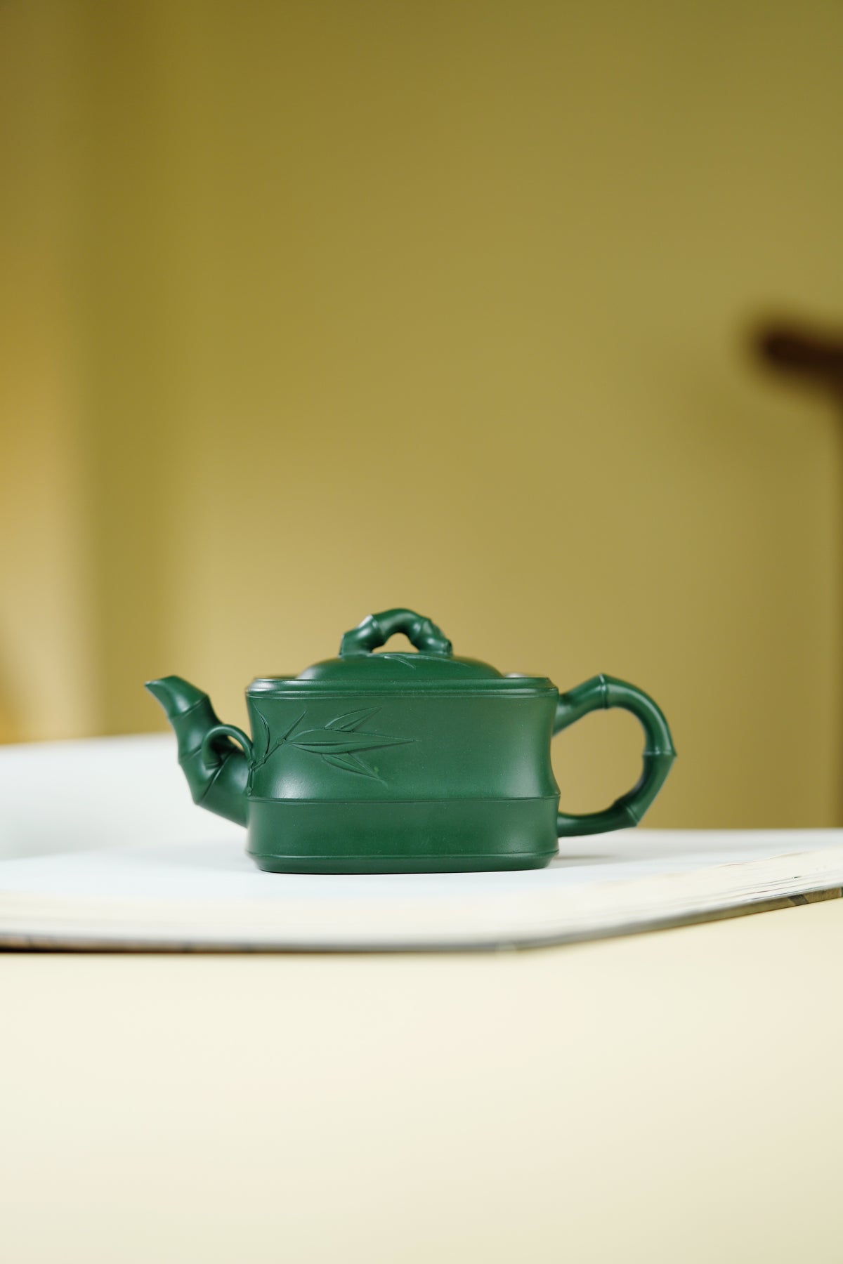 范泽锋高徒·邱爽紫砂潜力臻品《竹段套组》是您礼藏双绝的高端艺术重器👍  ——原矿优质苏门答腊青·260cc