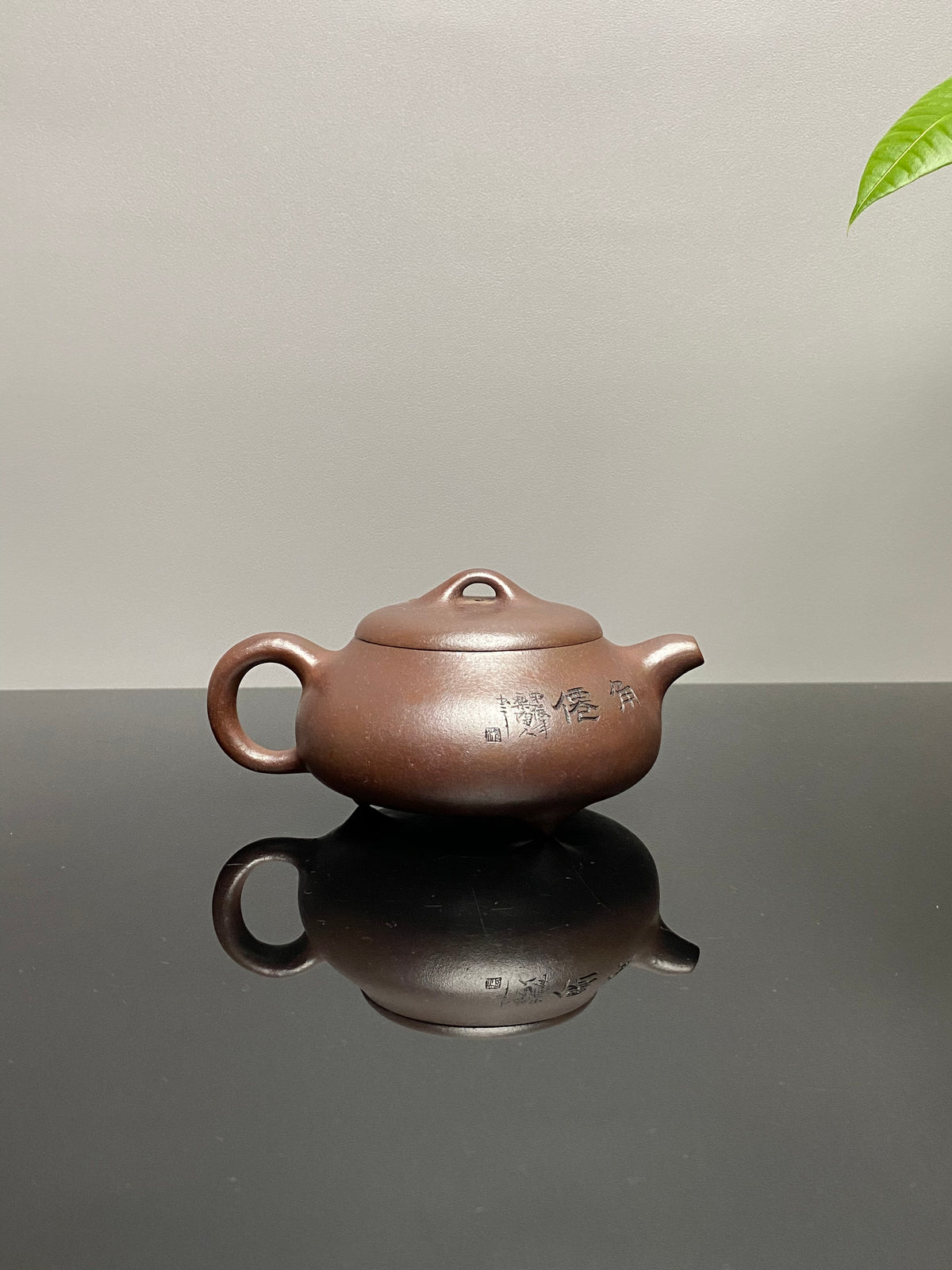 明清技艺 浮雕圣手·郑裕忠【汉棠石瓢】 ——原矿优质老紫泥柴烧·290cc浮雕圣手·郑裕忠