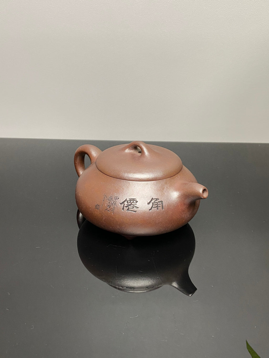 明清技艺 浮雕圣手·郑裕忠【汉棠石瓢】 ——原矿优质老紫泥柴烧·290cc浮雕圣手·郑裕忠