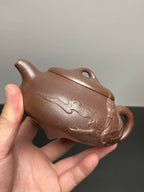 明清技艺 浮雕圣手·郑裕忠【汉棠石瓢】 ——原矿优质老紫泥柴烧·290cc浮雕圣手·郑裕忠