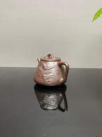 明清技艺 紫砂浮雕圣手·郑裕忠制【高石瓢】收藏送礼两相宜的艺术品！  ——原矿优质老紫泥柴烧 280cc 浮雕圣手·郑裕忠