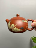 原矿紫砂好料好工《西施壶》实用精品！  ——原矿优质朱泥·220cc ——紫砂陶艺家·高华生·马慧新