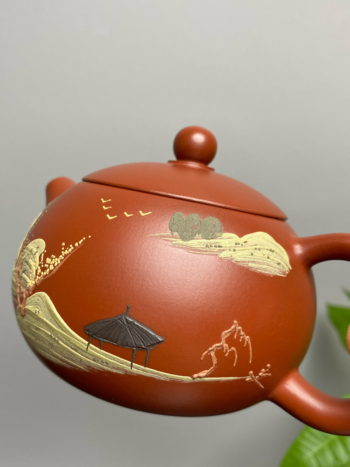 原矿紫砂好料好工《西施壶》实用精品！  ——原矿优质朱泥·220cc ——紫砂陶艺家·高华生·马慧新