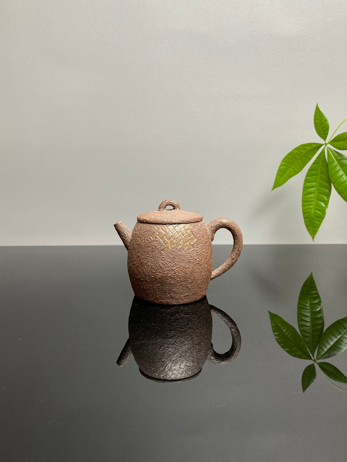 新品❤️紫砂全手工仿铁壶臻品《铁韵织尘壶》｜安辛陶·古拙孤品👍  ——原矿优质段泥柴烧·180cc