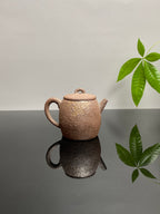 新品❤️紫砂全手工仿铁壶臻品《铁韵织尘壶》｜安辛陶·古拙孤品👍  ——原矿优质段泥柴烧·180cc