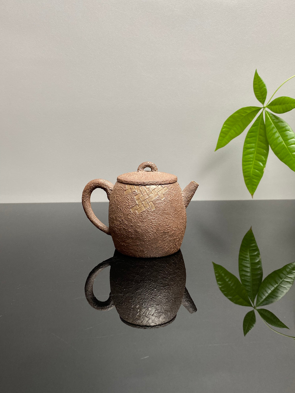 新品❤️紫砂全手工仿铁壶臻品《铁韵织尘壶》｜安辛陶·古拙孤品👍  ——原矿优质段泥柴烧·180cc