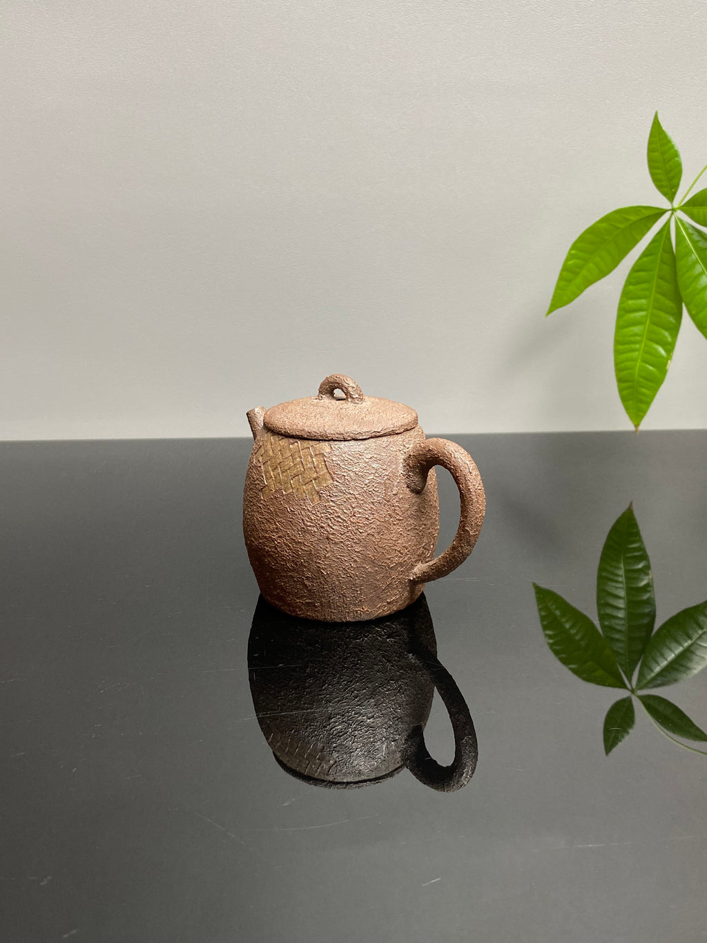 新品❤️紫砂全手工仿铁壶臻品《铁韵织尘壶》｜安辛陶·古拙孤品👍  ——原矿优质段泥柴烧·180cc