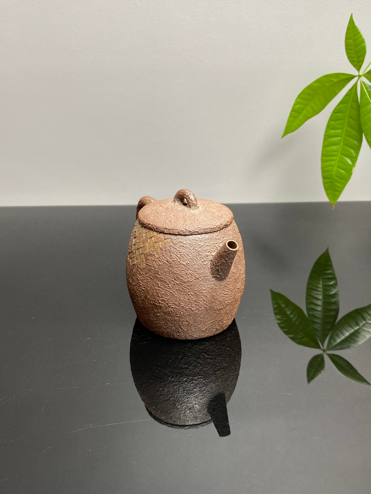 新品❤️紫砂全手工仿铁壶臻品《铁韵织尘壶》｜安辛陶·古拙孤品👍  ——原矿优质段泥柴烧·180cc