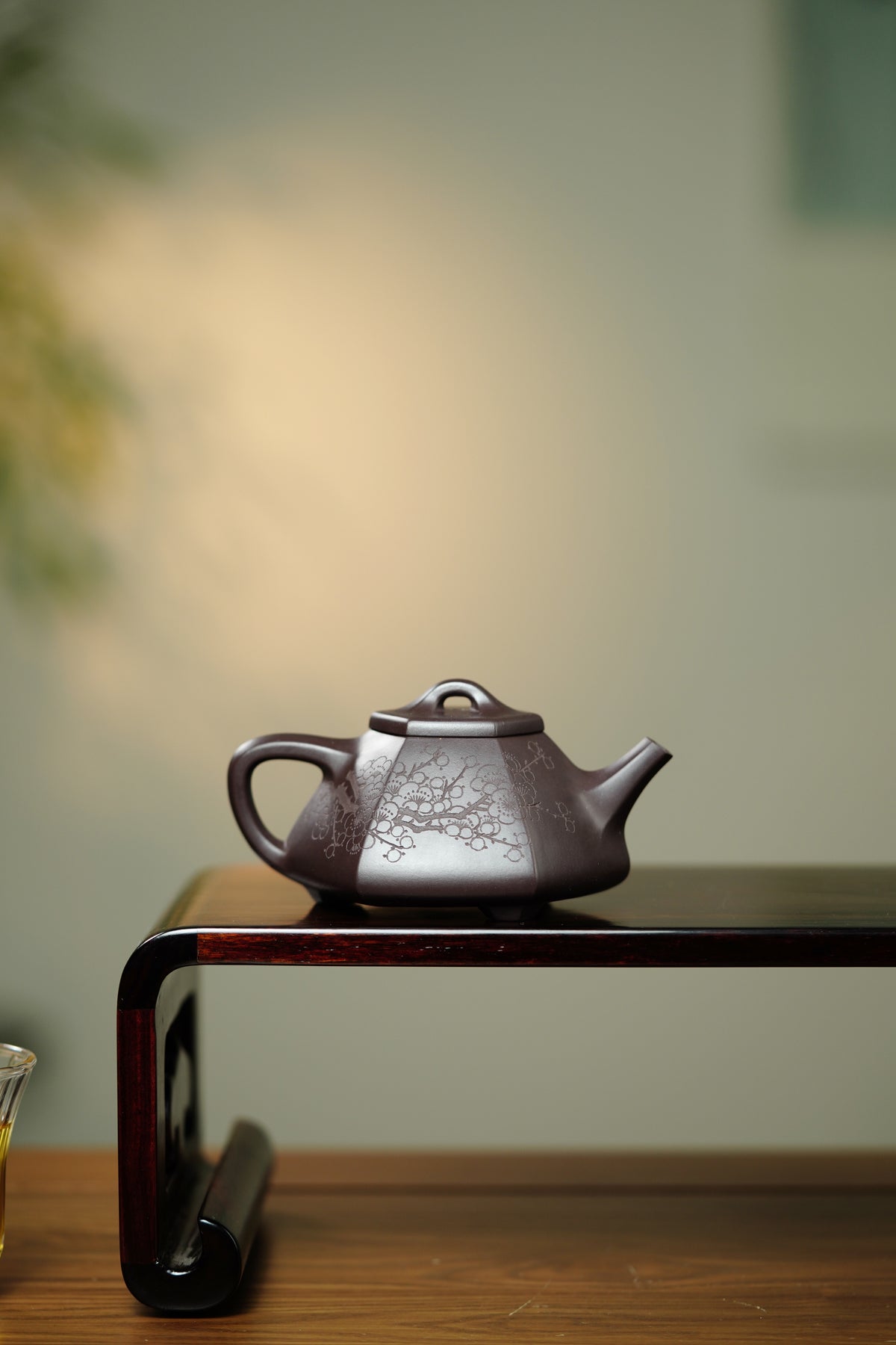 中国紫砂界当代梅王·朱炳浩(石陶）本工巅峰臻品《六方石瓢》｜稀世臻藏·礼藏天花板重器 ——原矿优质老紫泥·130cc