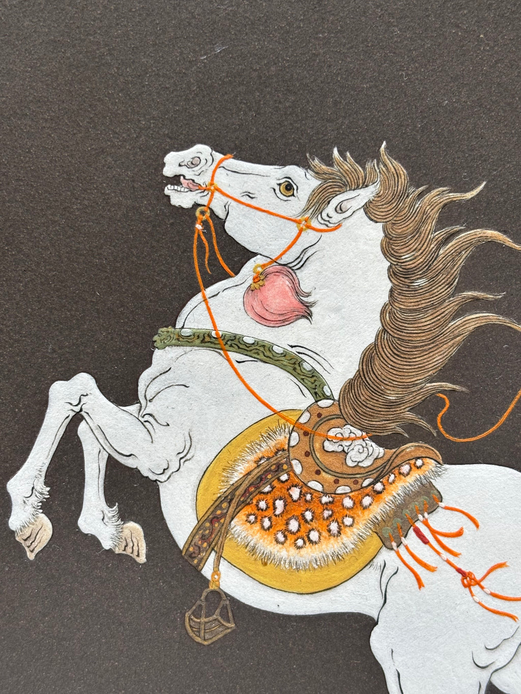 骏马踏长风，砂器载千秋｜程超制·国大师邱玉林装饰《马到成功》稀缺孤品茶盘｜殿堂级礼藏传世重器👍  ——原矿段泥粉浆·直径23cm