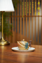 双国大师李昌鸿《寿桃壶》是您传世典藏与高端礼赠的优选之作——原矿优质本山绿泥·250cc