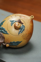 双国大师李昌鸿《寿桃壶》是您传世典藏与高端礼赠的优选之作——原矿优质本山绿泥·250cc