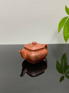 紫砂界山水陶刻标杆｜陈宏林大师传世巅峰臻品【正四方壶】收藏送礼·双绝重器! ——原矿优质底槽清·150cc