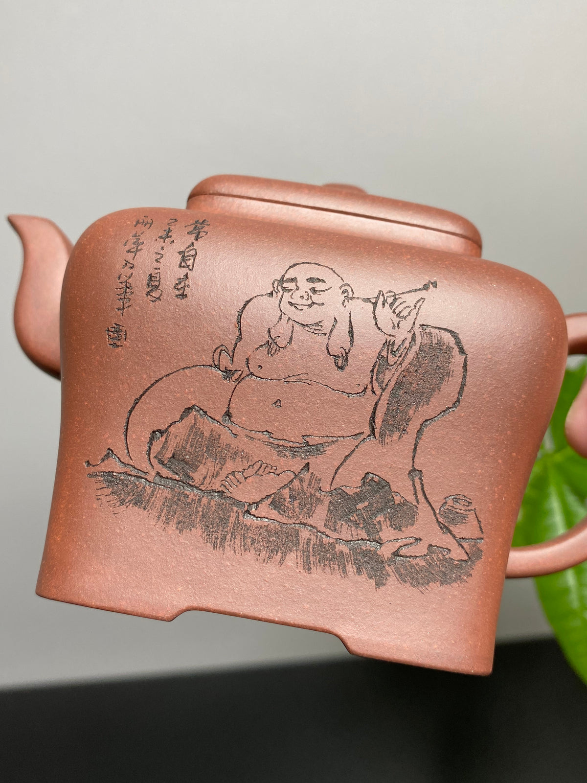 紫砂界80后方器标杆·耿浩潜力臻品《鸣远四方壶》甄选原矿优质底槽清·380cc