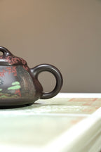 紫砂界80后方器标杆·耿浩潜力臻品《鸽嘴石瓢壶》高工耿浩全手工亲制，甄选原矿优质老紫泥·170cc
