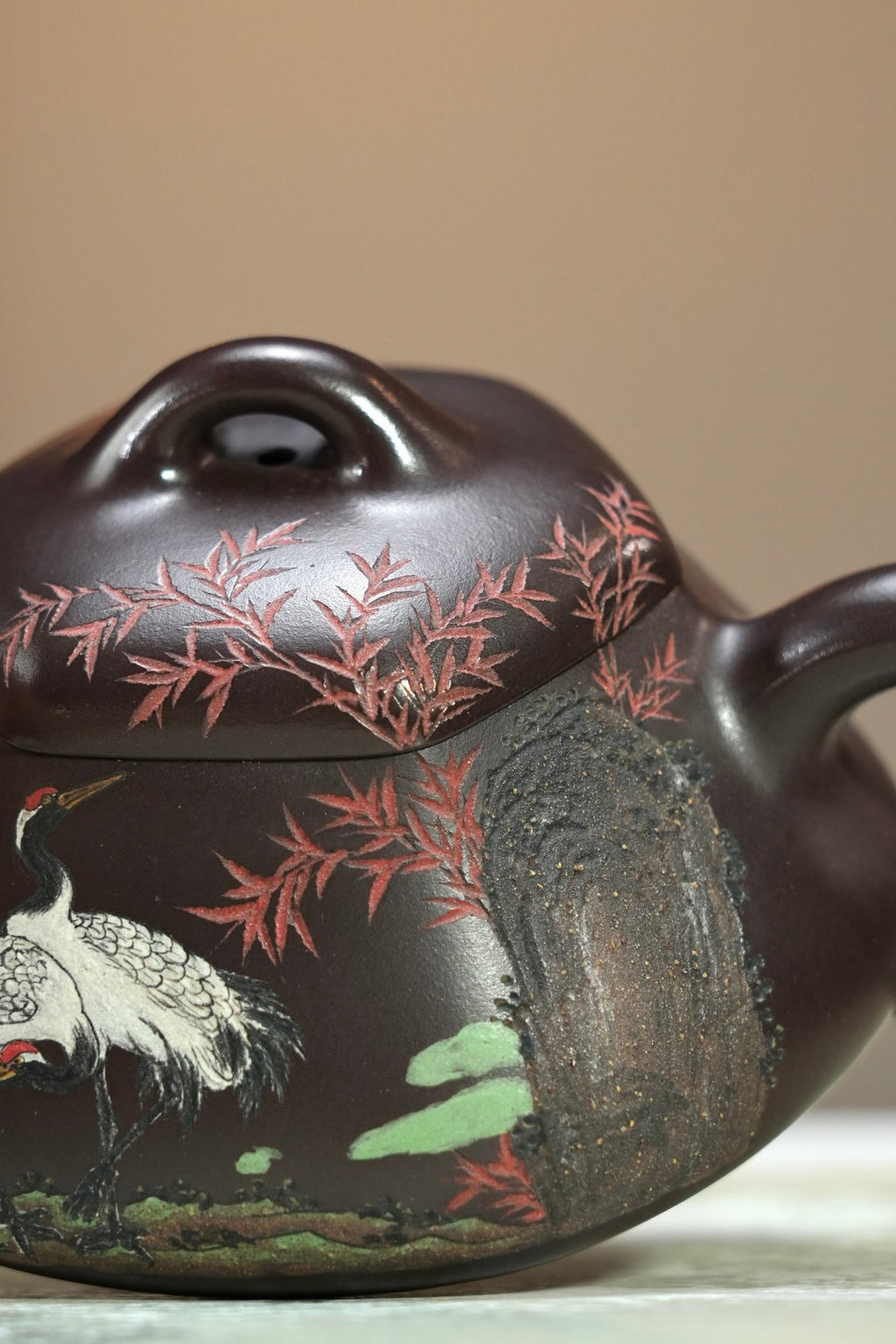 紫砂界80后方器标杆·耿浩潜力臻品《鸽嘴石瓢壶》高工耿浩全手工亲制，甄选原矿优质老紫泥·170cc