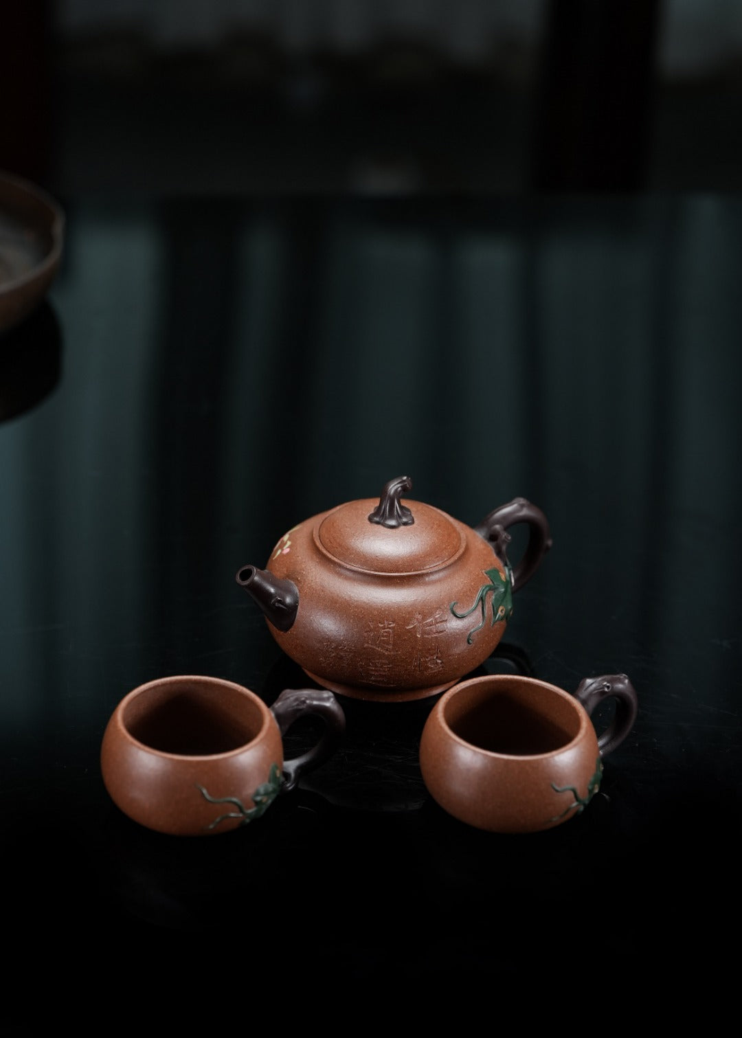 蒋蓉之女 传世花器｜蒋艺华·非遗紫砂巅峰重器《瓜韵套组》——原矿优质降坡泥 ·200cc