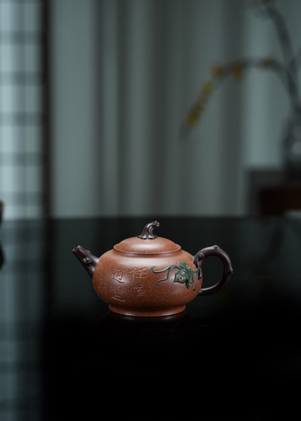 蒋蓉之女 传世花器｜蒋艺华·非遗紫砂巅峰重器《瓜韵套组》——原矿优质降坡泥 ·200cc