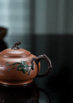 蒋蓉之女 传世花器｜蒋艺华·非遗紫砂巅峰重器《瓜韵套组》——原矿优质降坡泥 ·200cc