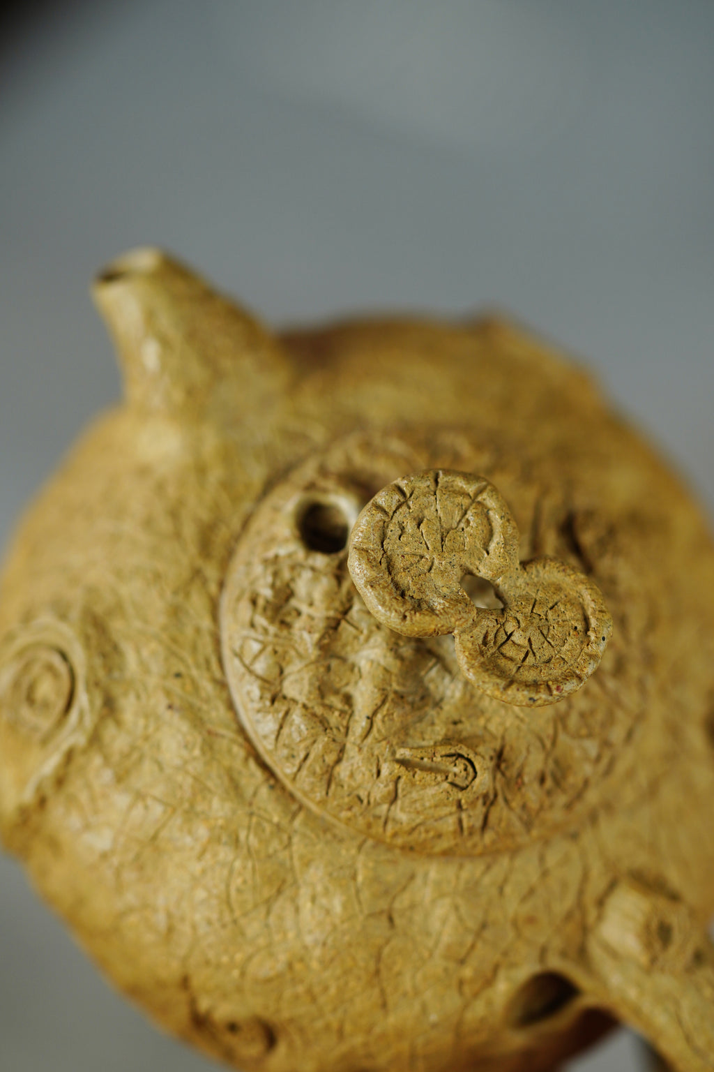 紫砂薄胎供春巅峰｜马云龙全手工制《灵芝供春》馆藏级潜力孤品｜收藏传世·趣味重器👍 ——原矿优质老段泥·100cc