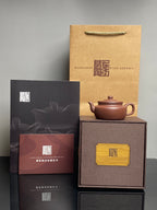 四国大师葛军·紫砂重器《圆珠壶》鼎级荣衔👍高端礼赠首选!（孤品）——原矿优质老紫泥·160cc