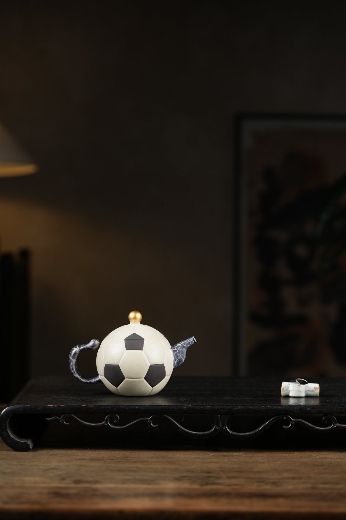 特色紫砂足球壶｜孙西成原创制作｜赛事典藏·高端礼赠重器👍  ——原矿白玉段泥｜足球壶200ml