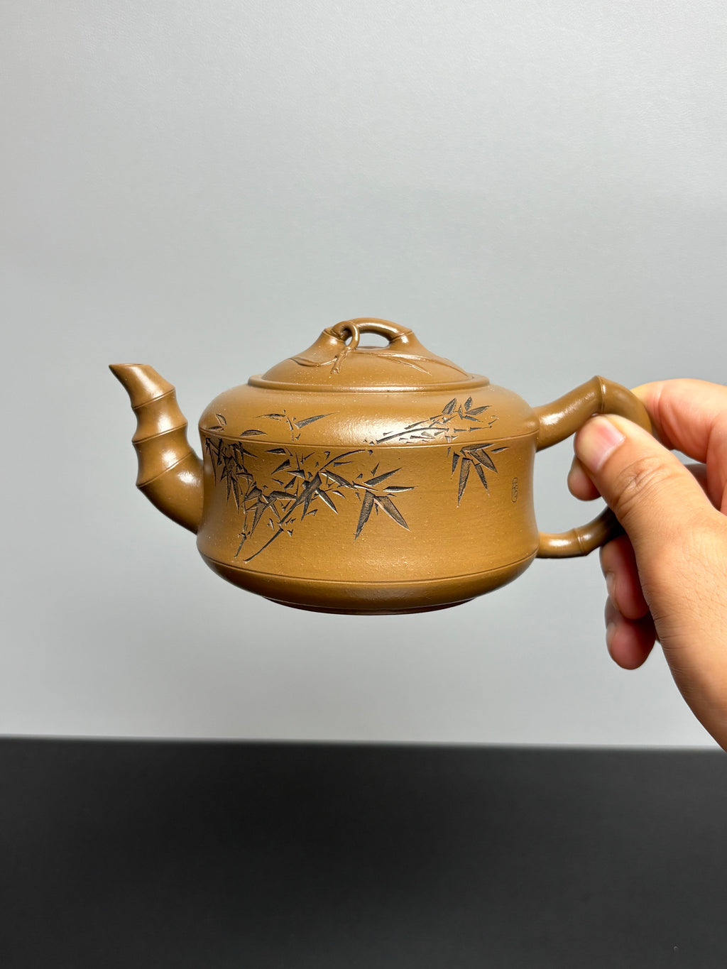 中国紫砂十二精英·双省大师高建芳佳作《 翠竹壶》｜传世礼藏重器 原矿优质段泥·350cc